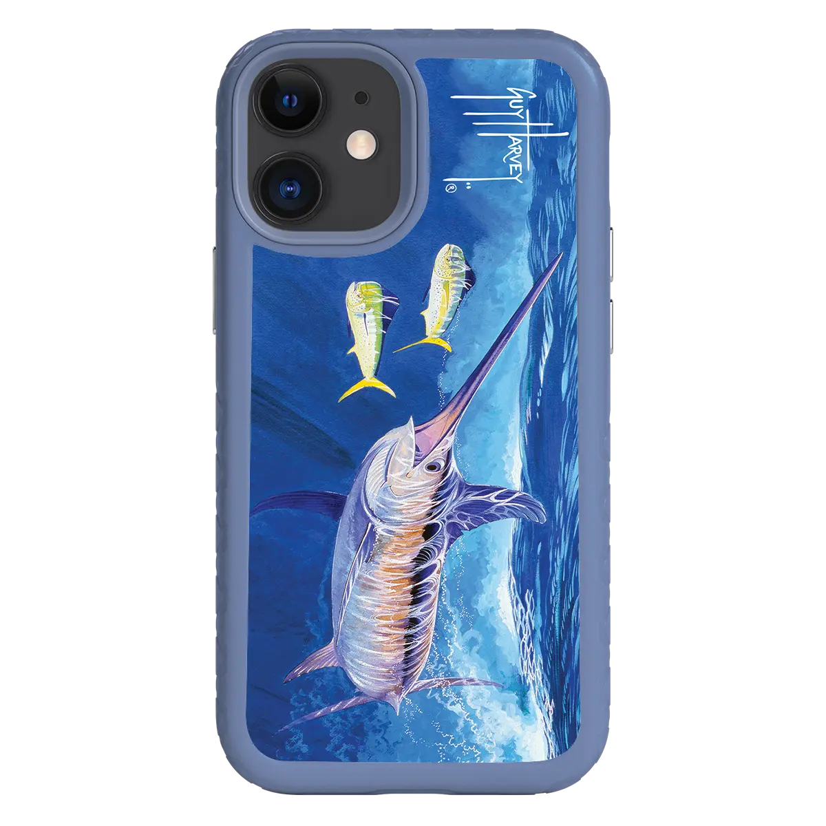 Guy Harvey Fortitude Series for Apple iPhone 12 Mini - Bullseye Sword - Custom Case - SlateBlue - cellhelmet