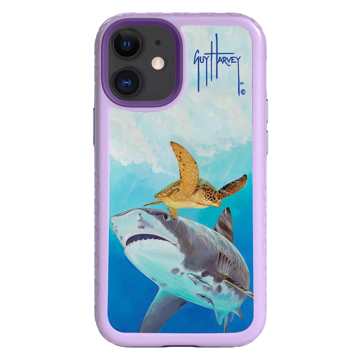 Guy Harvey Fortitude Series for Apple iPhone 12 Mini - Eye of the Tiger - Custom Case - LilacBlossom - cellhelmet