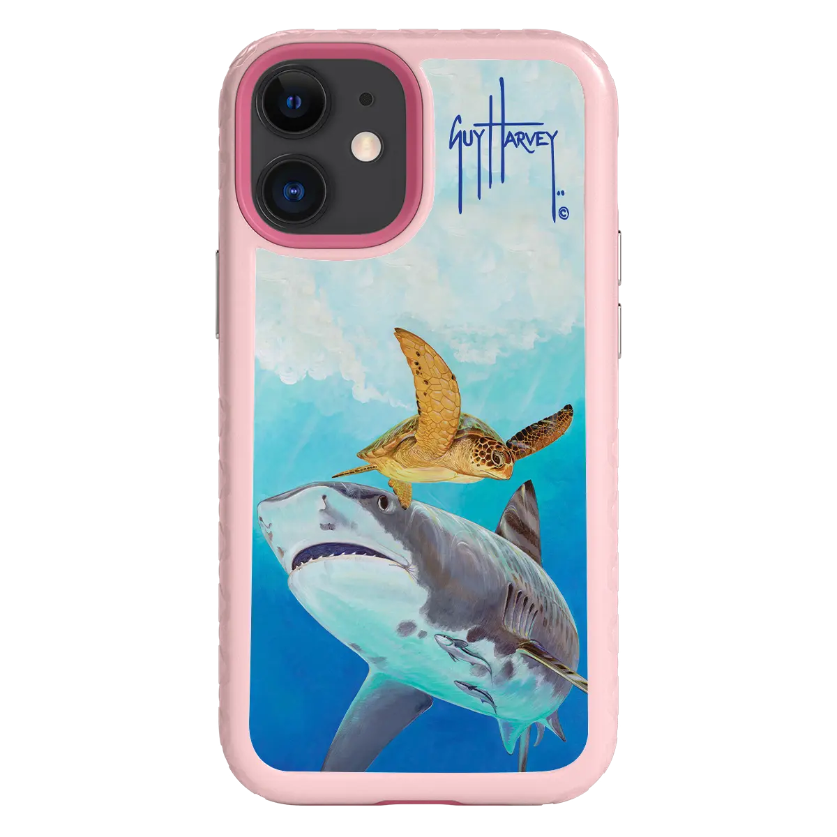 Guy Harvey Fortitude Series for Apple iPhone 12 Mini - Eye of the Tiger - Custom Case - PinkMagnolia - cellhelmet
