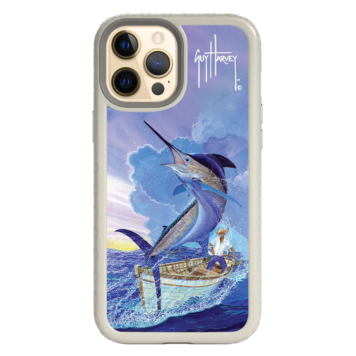 Guy Harvey Fortitude Series for Apple iPhone 12 Pro Max - El Viejo - Custom Case - Gray - cellhelmet