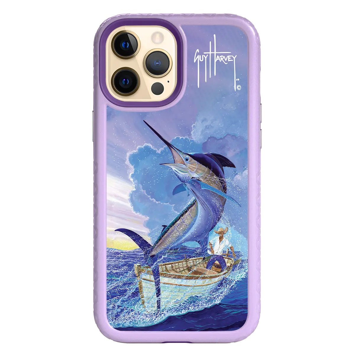 Guy Harvey Fortitude Series for Apple iPhone 12 Pro Max - El Viejo - Custom Case - LilacBlossom - cellhelmet
