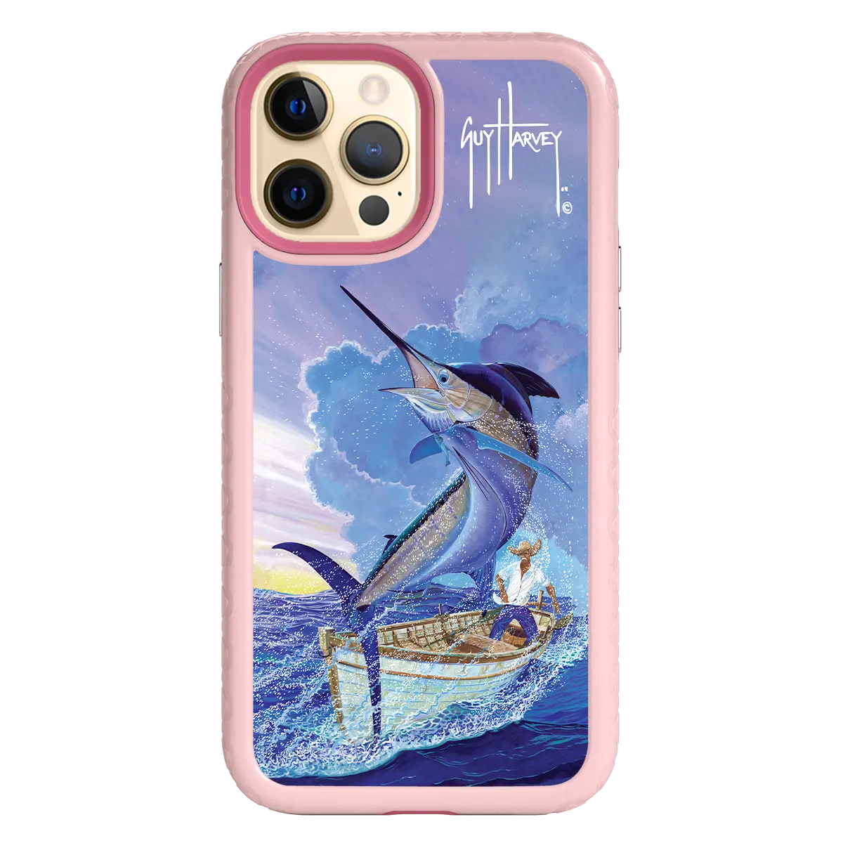 Guy Harvey Fortitude Series for Apple iPhone 12 Pro Max - El Viejo - Custom Case - PinkMagnolia - cellhelmet