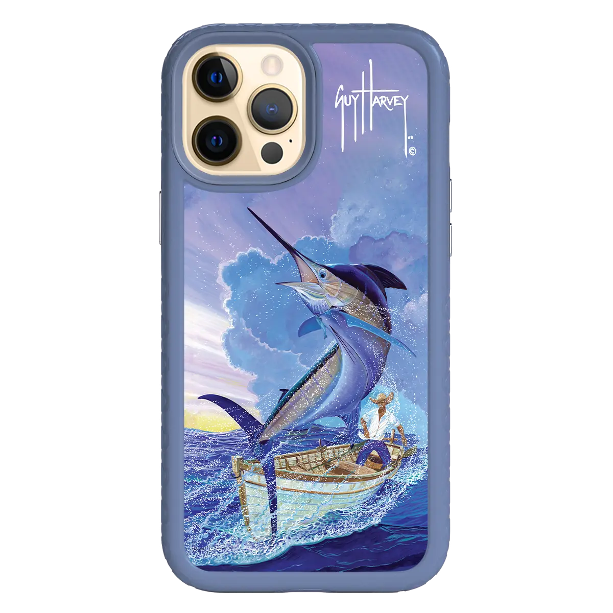 Guy Harvey Fortitude Series for Apple iPhone 12 Pro Max - El Viejo - Custom Case - SlateBlue - cellhelmet