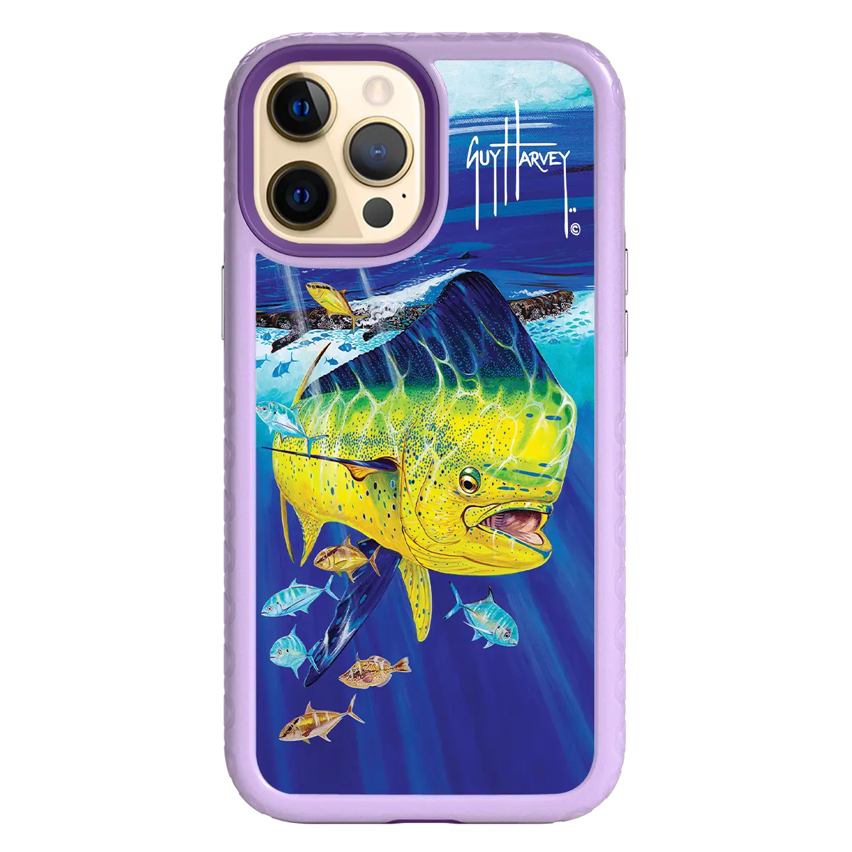 Guy Harvey Fortitude Series for Apple iPhone 12 Pro Max - Golden Prize - Custom Case - LilacBlossom - cellhelmet