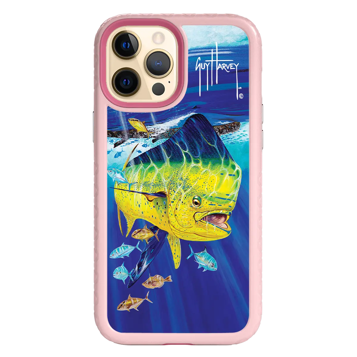 Guy Harvey Fortitude Series for Apple iPhone 12 Pro Max - Golden Prize - Custom Case - PinkMagnolia - cellhelmet