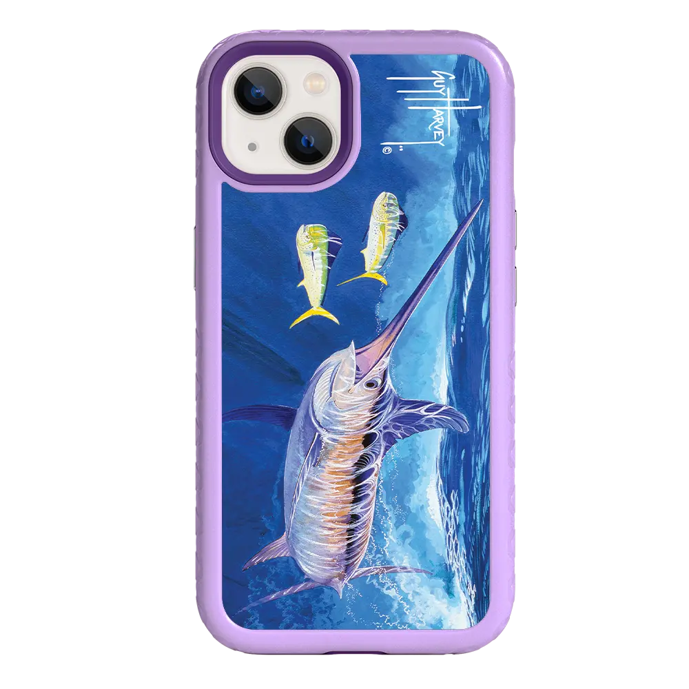 Guy Harvey Fortitude Series for Apple iPhone 13 - Bullseye Sword - Custom Case - LilacBlossom - cellhelmet