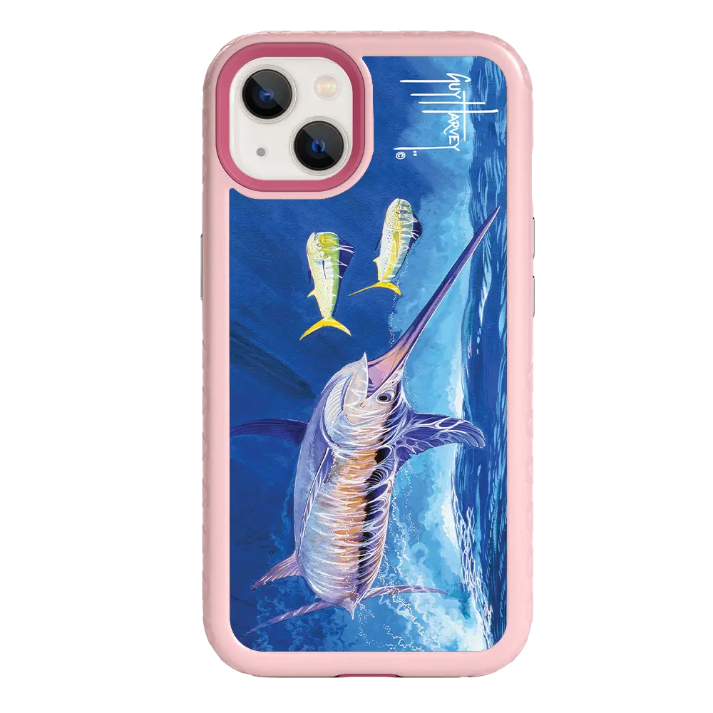 Guy Harvey Fortitude Series for Apple iPhone 13 - Bullseye Sword - Custom Case - PinkMagnolia - cellhelmet