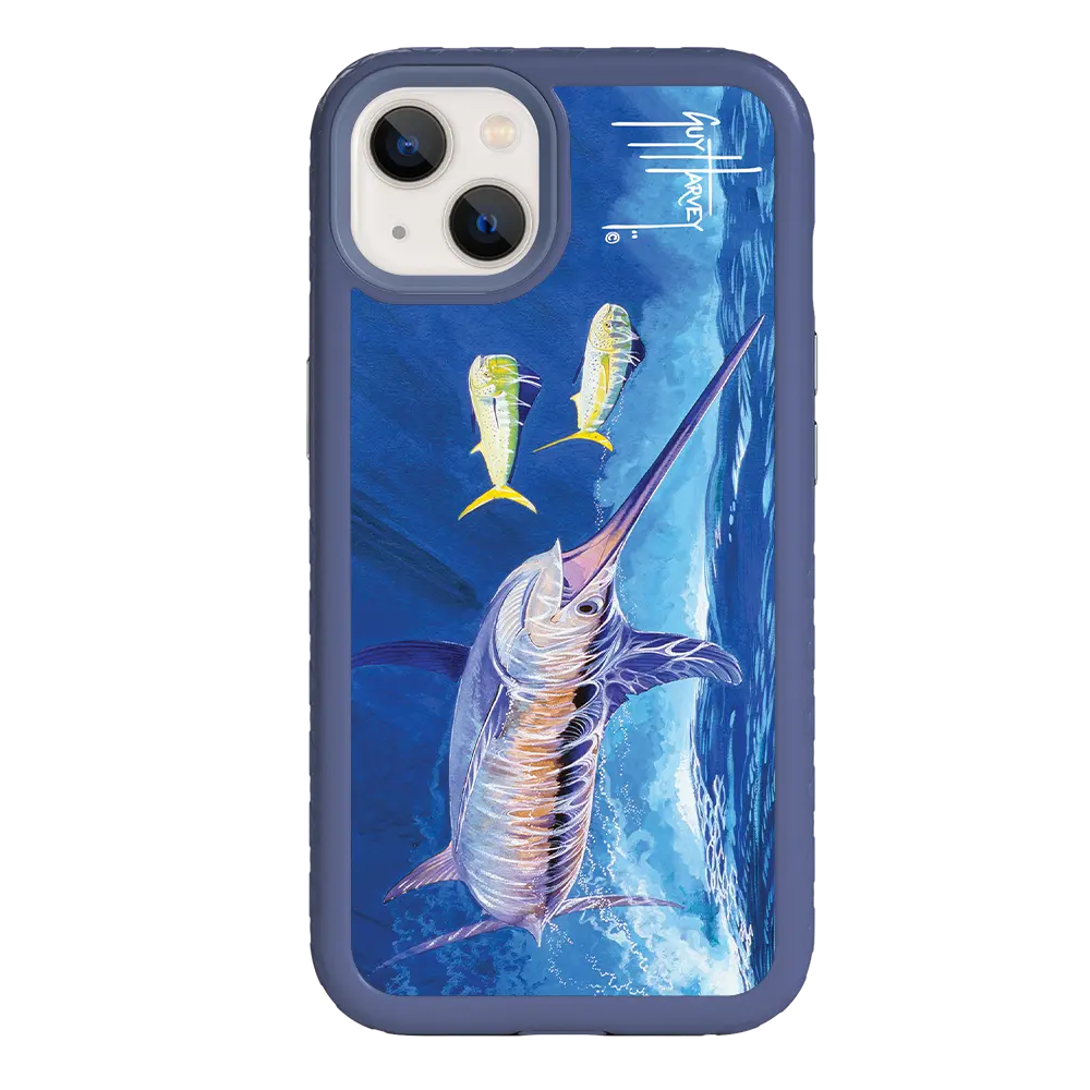 Guy Harvey Fortitude Series for Apple iPhone 13 - Bullseye Sword - Custom Case - SlateBlue - cellhelmet