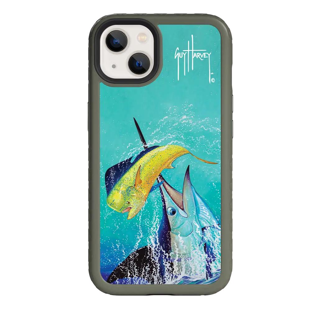 Guy Harvey Fortitude Series for Apple iPhone 13 - El Dorado II - Custom Case - OliveDrabGreen - cellhelmet
