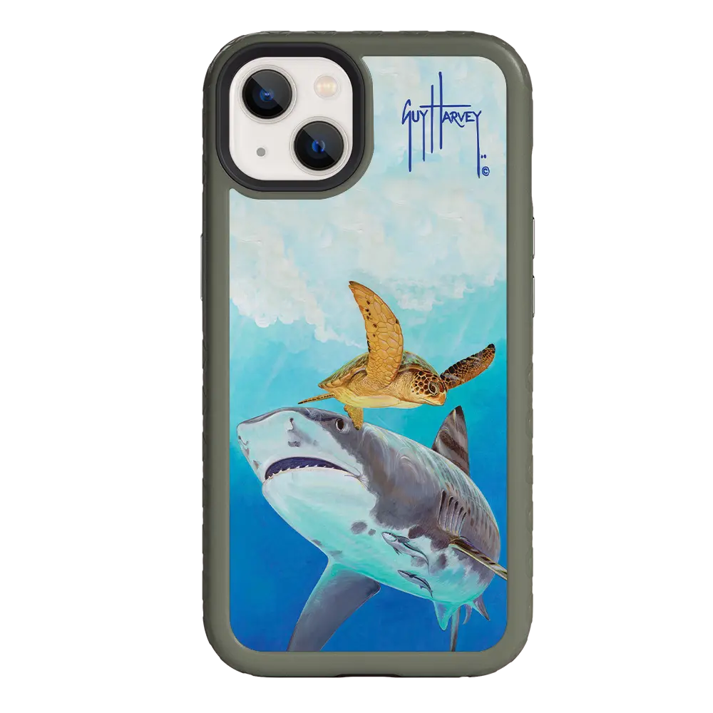 Guy Harvey Fortitude Series for Apple iPhone 13 - Eye of the Tiger - Custom Case - OliveDrabGreen - cellhelmet
