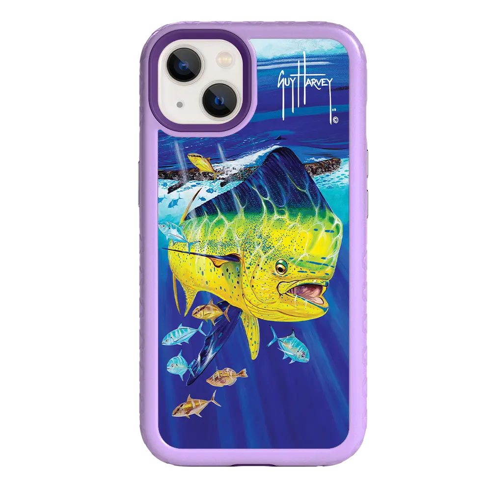 Guy Harvey Fortitude Series for Apple iPhone 13 - Golden Prize - Custom Case - LilacBlossom - cellhelmet