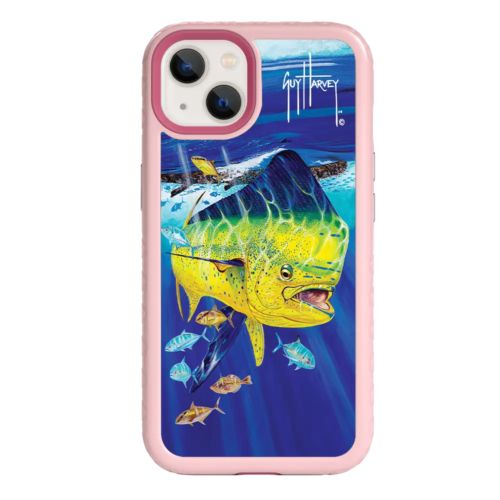 Guy Harvey Fortitude Series for Apple iPhone 13 - Golden Prize - Custom Case - PinkMagnolia - cellhelmet