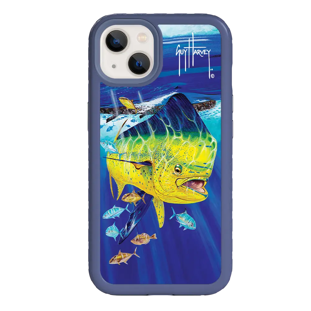 Guy Harvey Fortitude Series for Apple iPhone 13 - Golden Prize - Custom Case - SlateBlue - cellhelmet