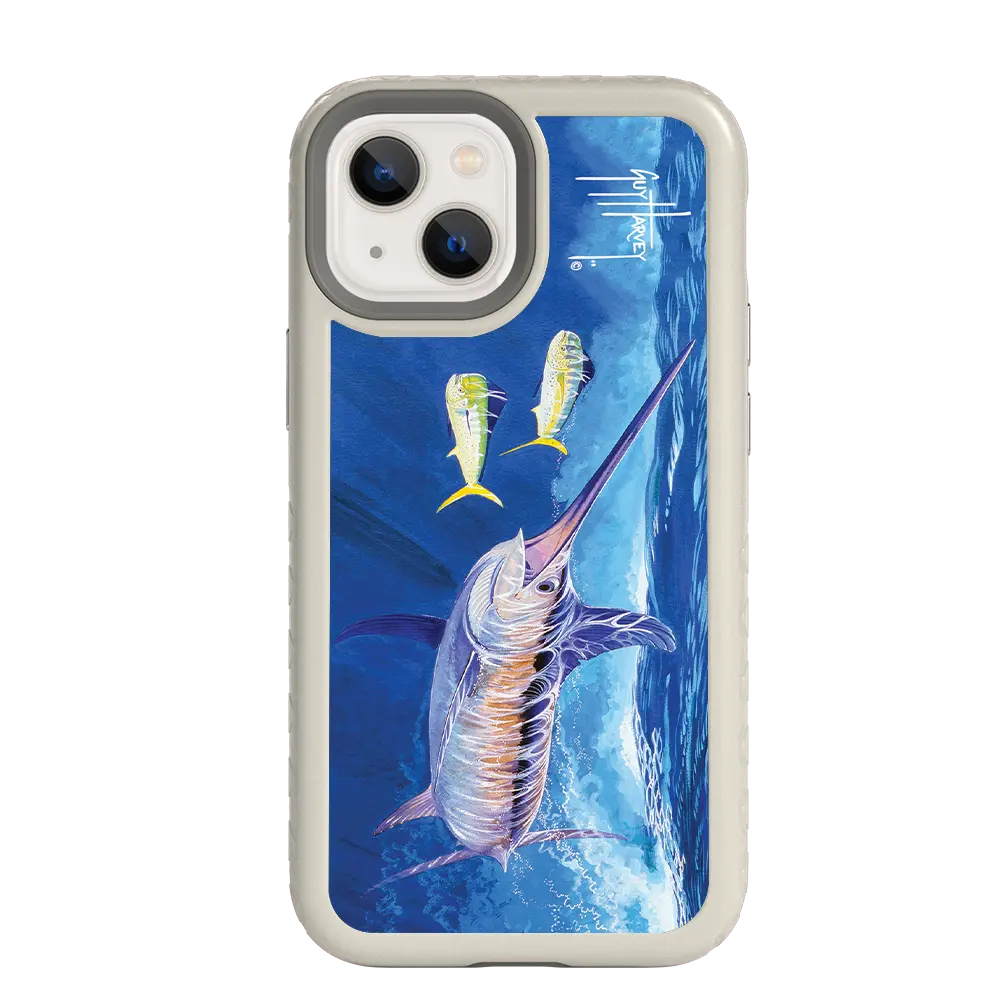 Guy Harvey Fortitude Series for Apple iPhone 13 Mini - Bullseye Sword - Custom Case - Gray - cellhelmet