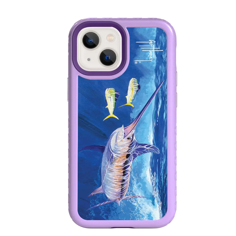 Guy Harvey Fortitude Series for Apple iPhone 13 Mini - Bullseye Sword - Custom Case - LilacBlossom - cellhelmet