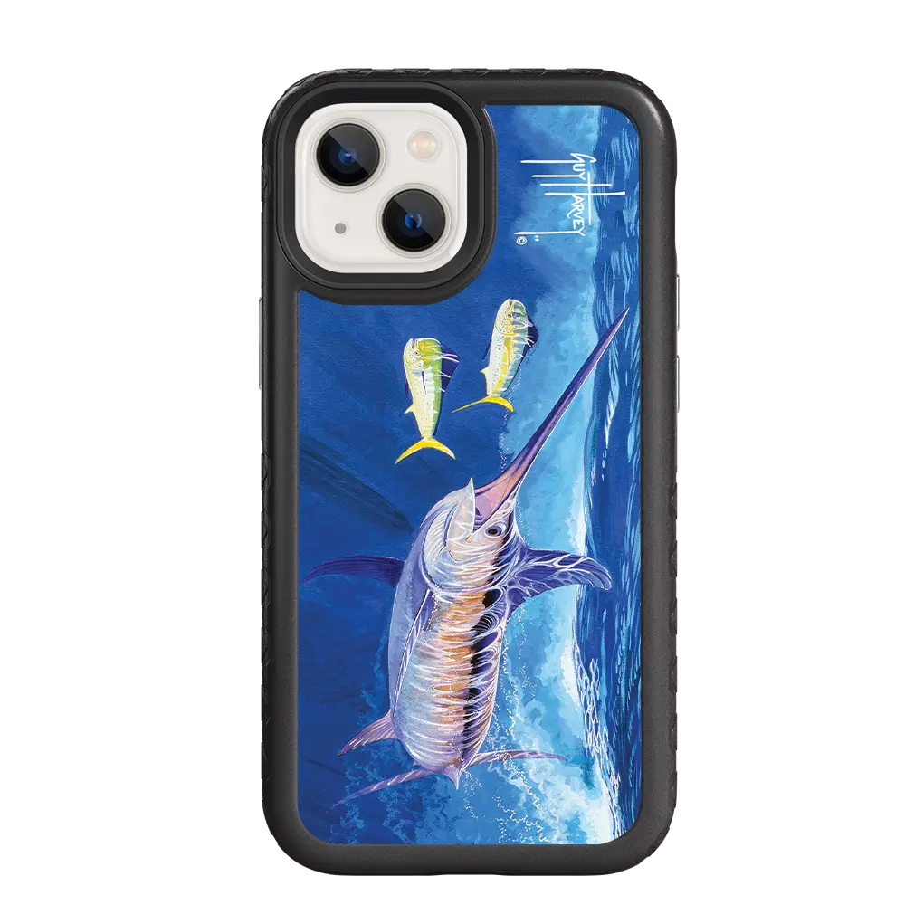 Guy Harvey Fortitude Series for Apple iPhone 13 Mini - Bullseye Sword - Custom Case - OnyxBlack - cellhelmet