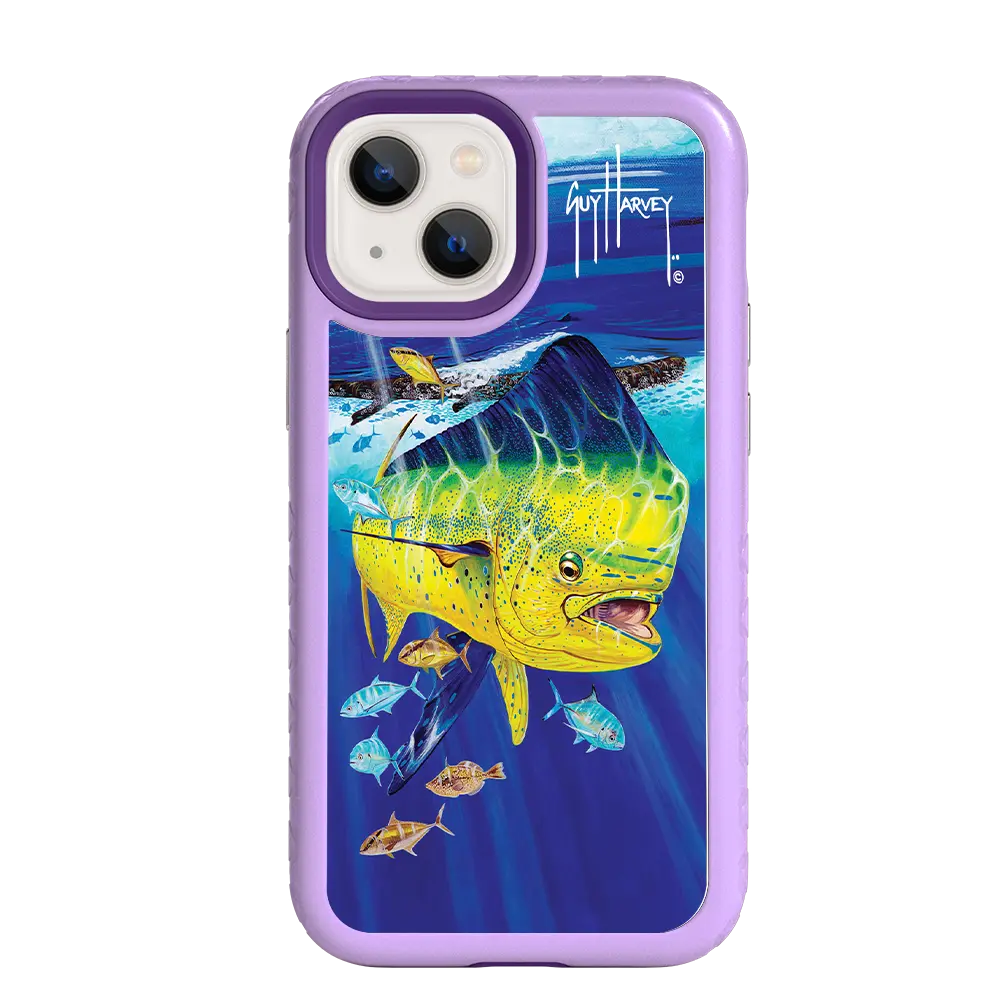 Guy Harvey Fortitude Series for Apple iPhone 13 Mini - Golden Prize - Custom Case - LilacBlossom - cellhelmet