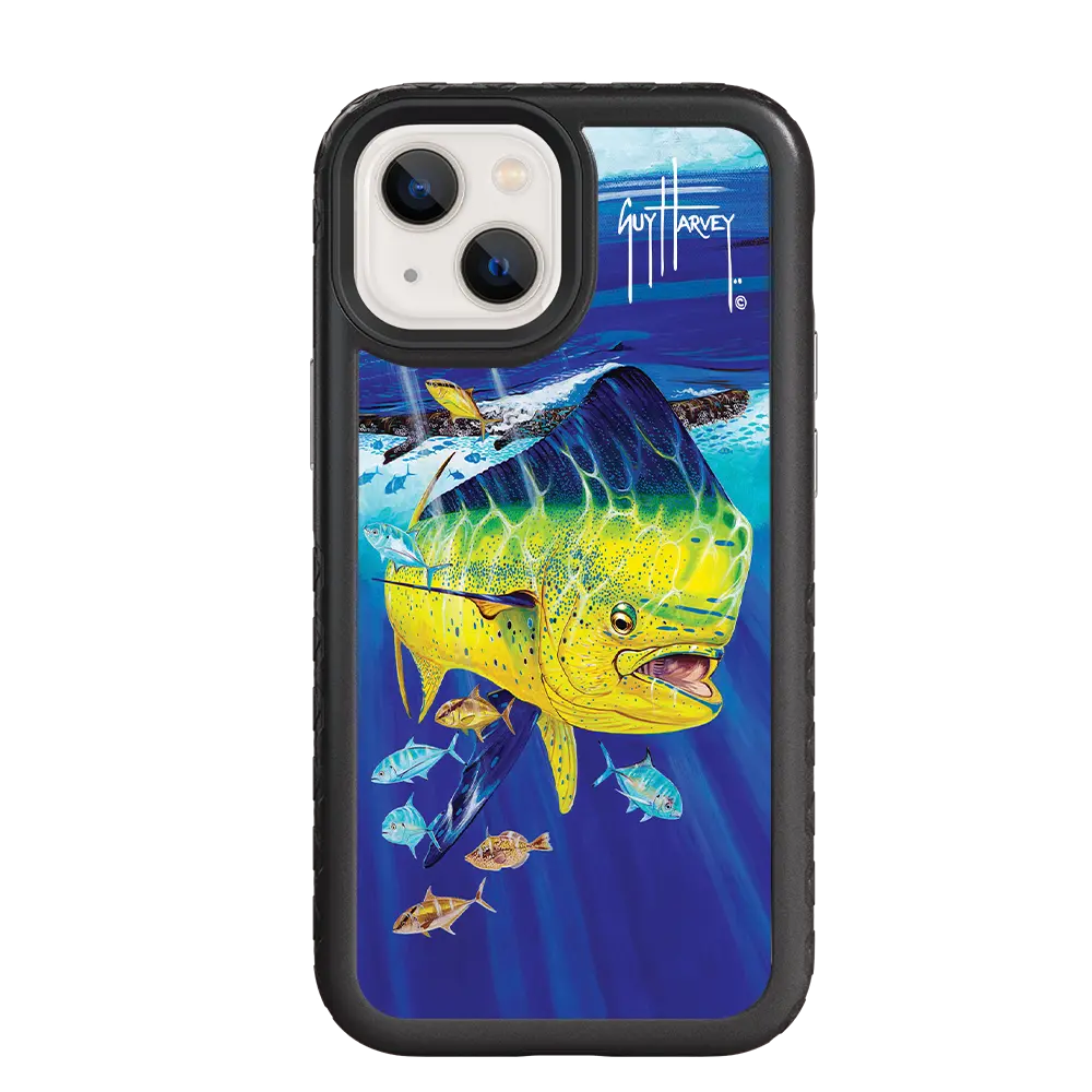 Guy Harvey Fortitude Series for Apple iPhone 13 Mini - Golden Prize - Custom Case - OnyxBlack - cellhelmet