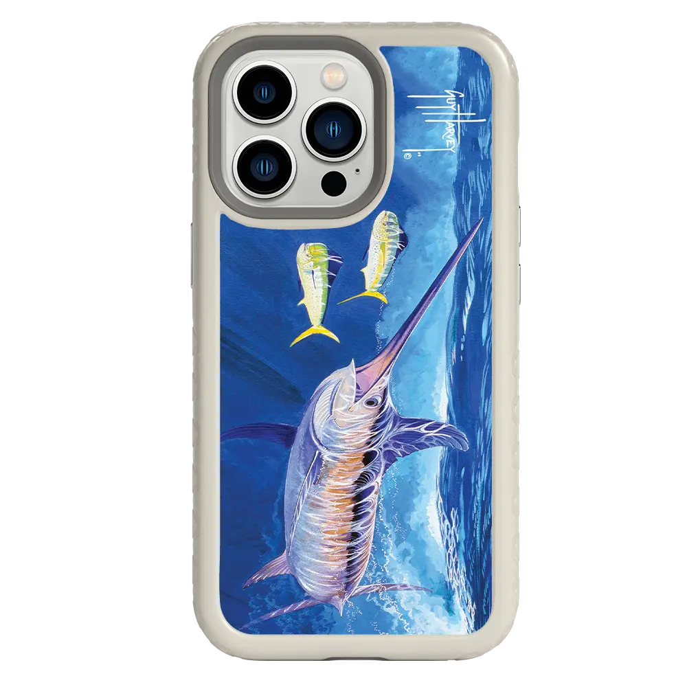 Guy Harvey Fortitude Series for Apple iPhone 13 Pro - Bullseye Sword - Custom Case - Gray - cellhelmet