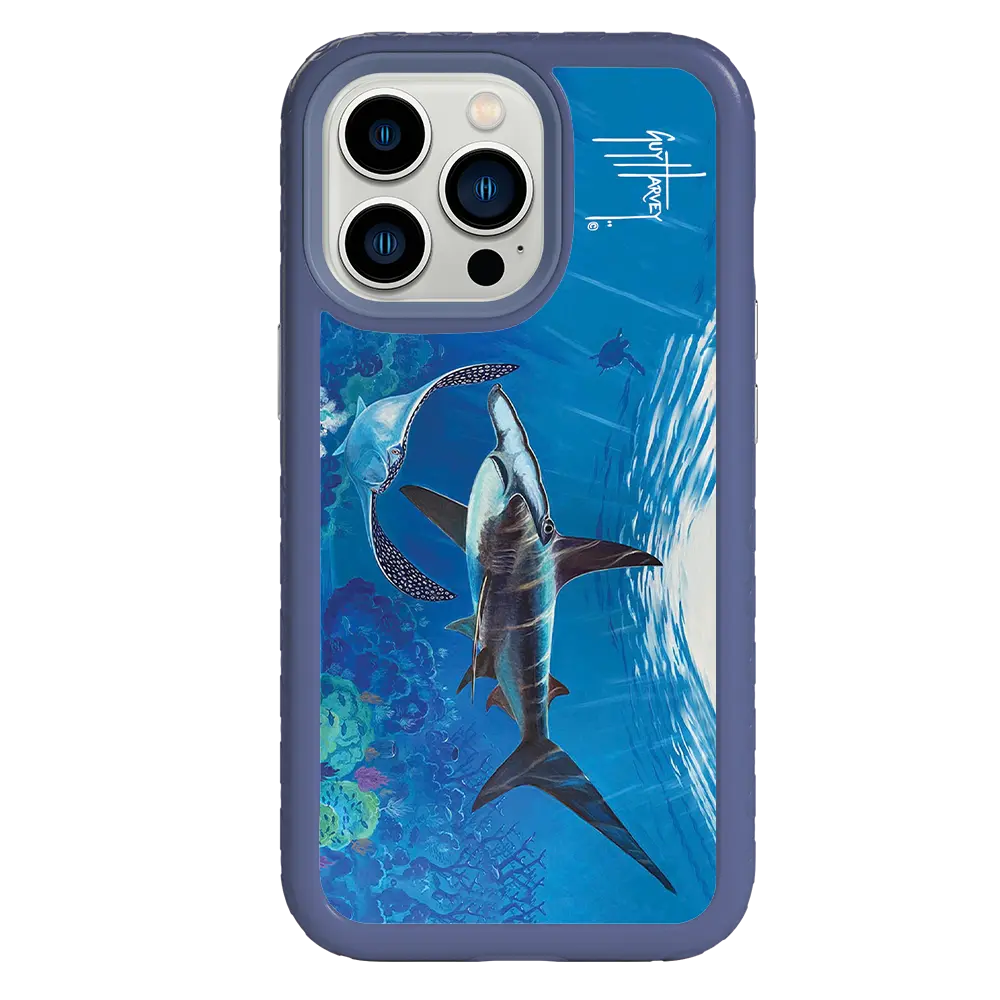 Guy Harvey Fortitude Series for Apple iPhone 13 Pro - Hammer Down - Custom Case - SlateBlue - cellhelmet