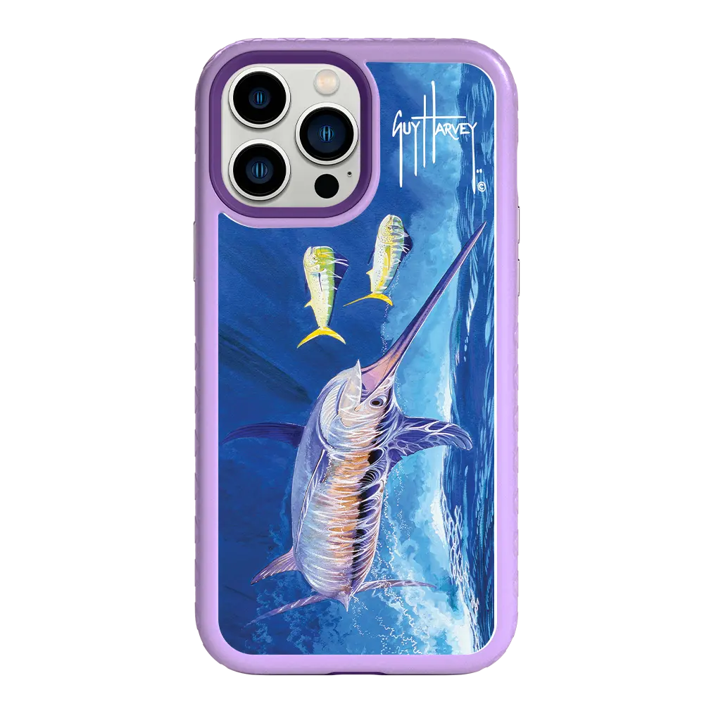 Guy Harvey Fortitude Series for Apple iPhone 13 Pro Max - Bullseye Sword - Custom Case - LilacBlossom - cellhelmet