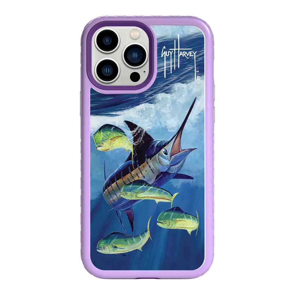 Guy Harvey Fortitude Series for Apple iPhone 13 Pro Max - Four Play - Custom Case - LilacBlossom - cellhelmet