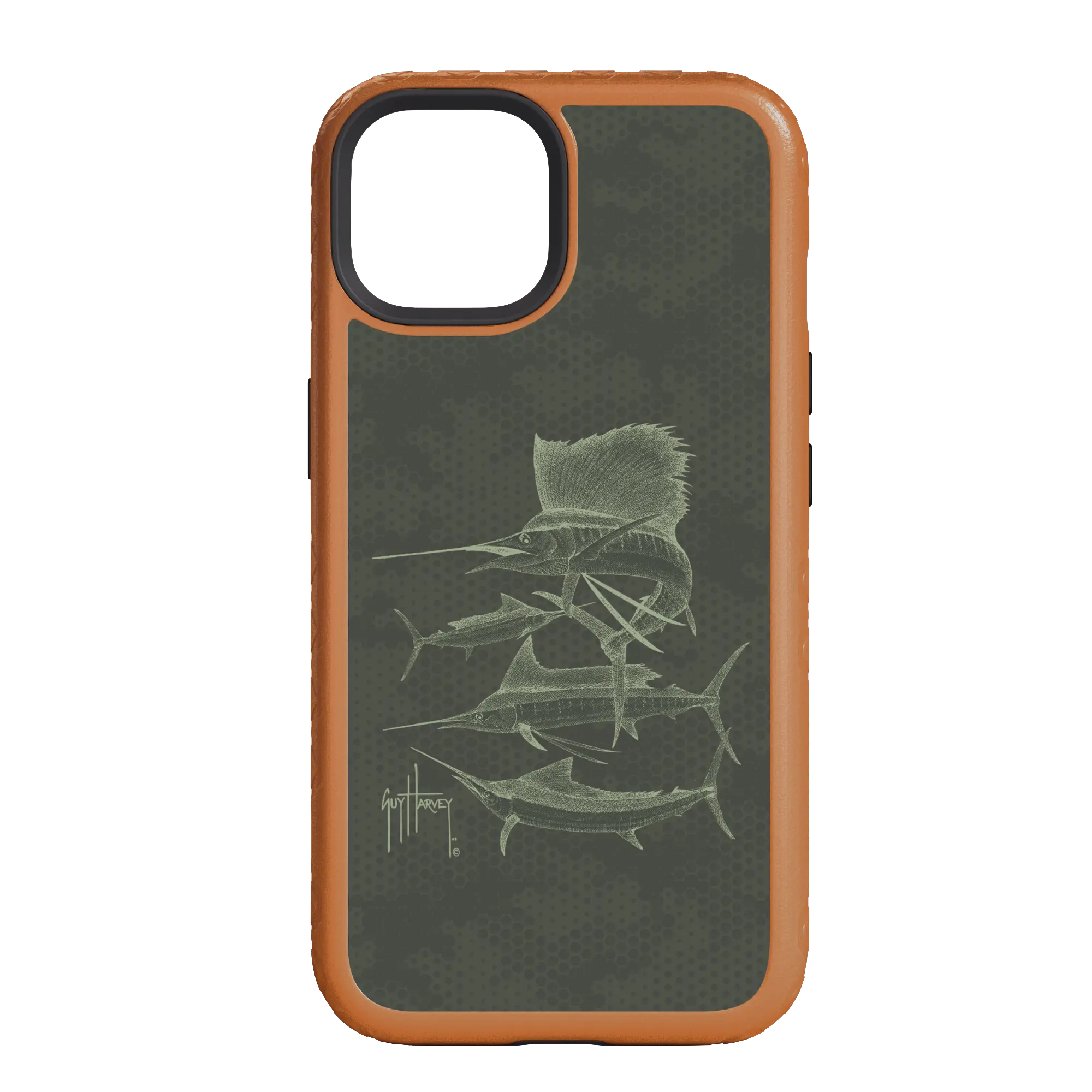 Guy Harvey Fortitude Series for Apple iPhone 14 - Hammer Down - Custom Case - PumpkinSpice - cellhelmet