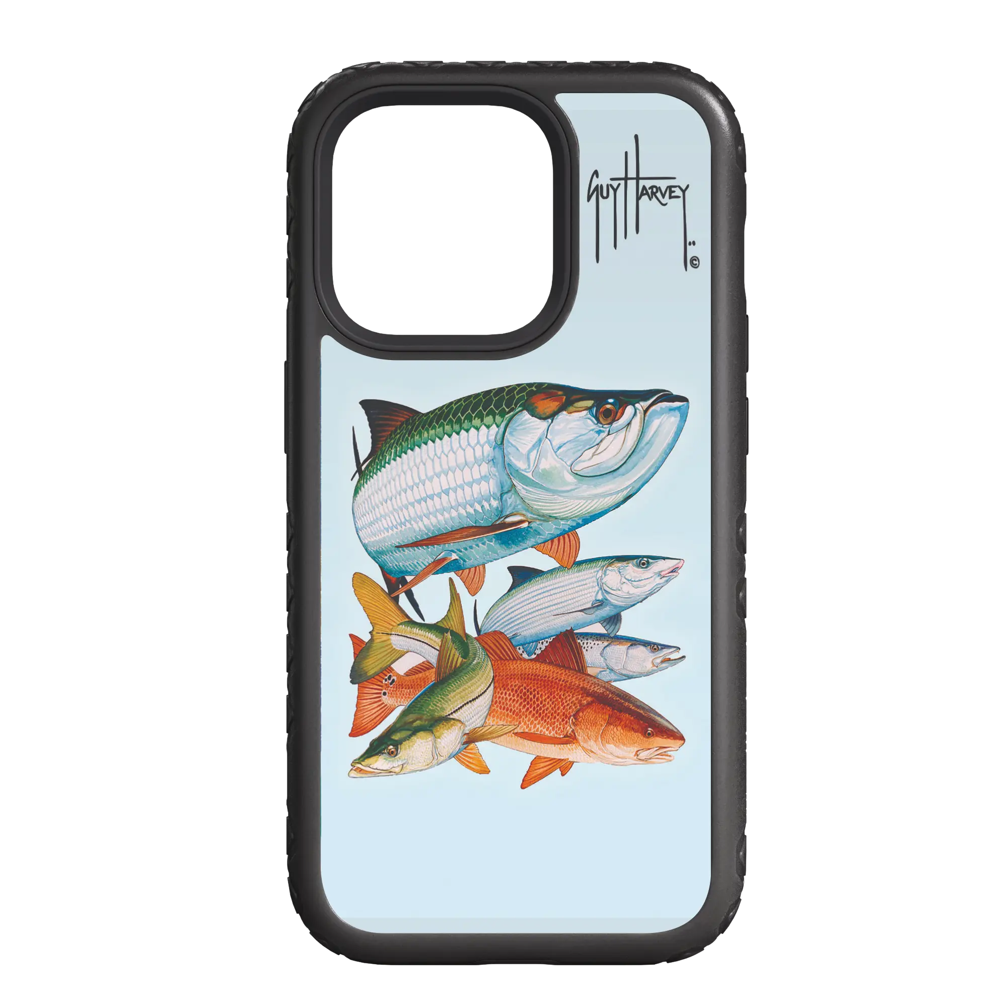 Guy Harvey Fortitude Series for Apple iPhone 14 Plus - Inshore Collage - Custom Case - OnyxBlack - cellhelmet