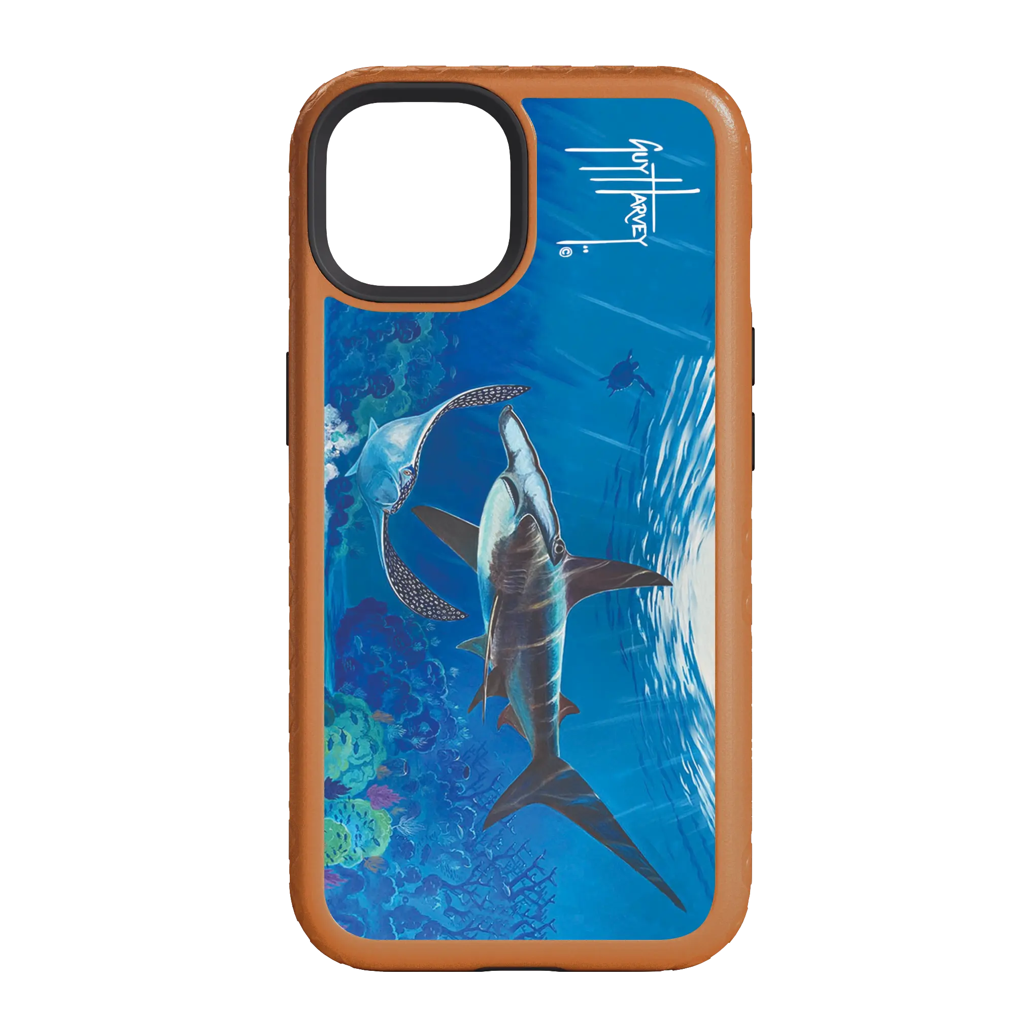 Guy Harvey Fortitude Series for Apple iPhone 14 Pro - Hammer Down - Custom Case - PumpkinSpice - cellhelmet