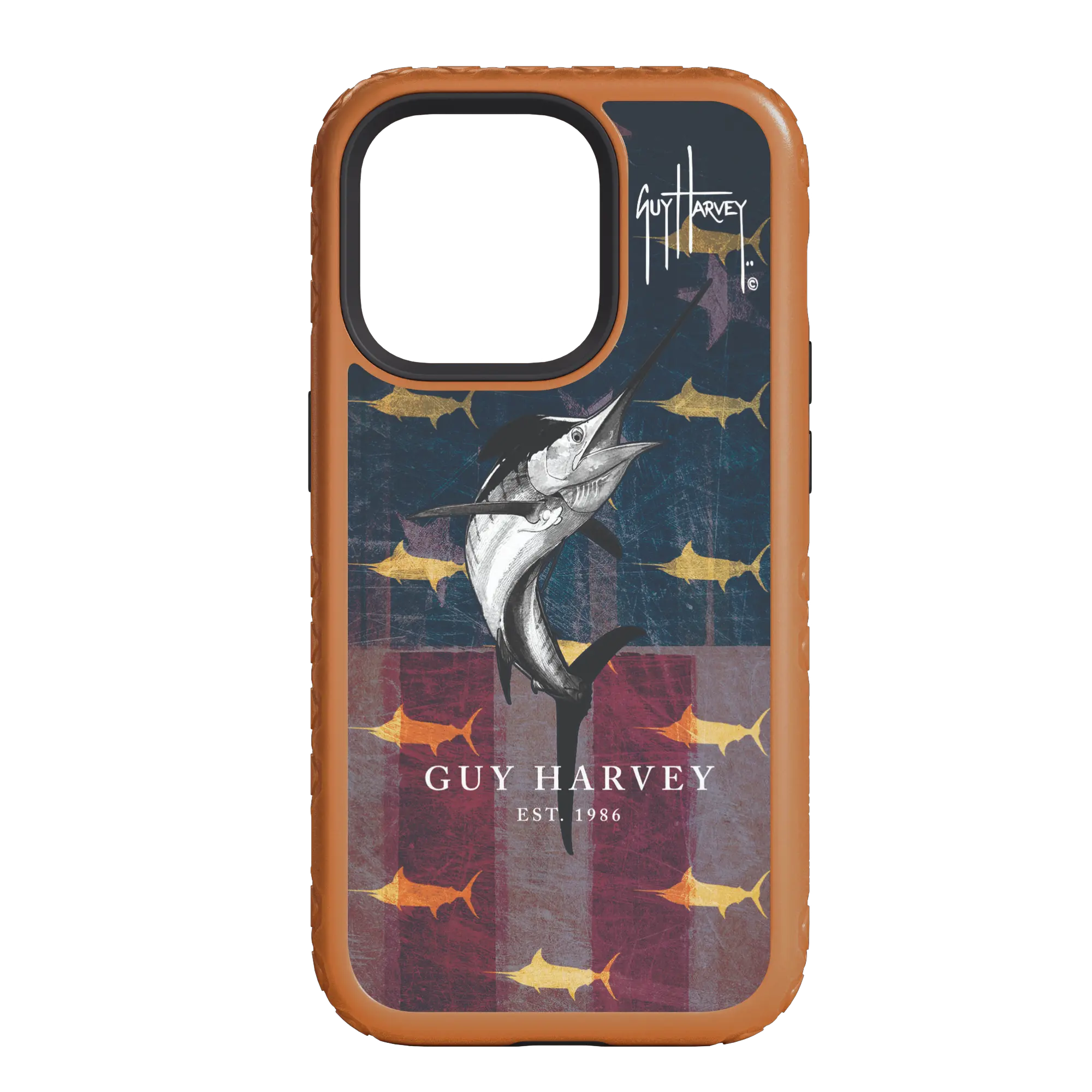 Guy Harvey Fortitude Series for Apple iPhone 14 Pro Max - American Marlin - Custom Case - PumpkinSpice - cellhelmet