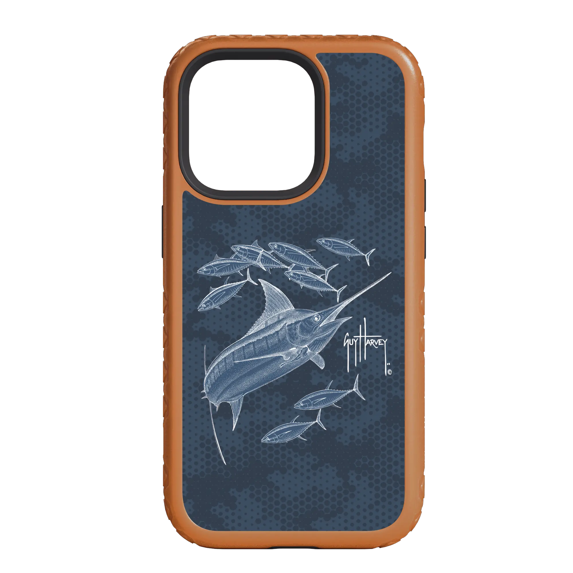 Guy Harvey Fortitude Series for Apple iPhone 14 Pro Max - Blue Camo - Custom Case - PumpkinSpice - cellhelmet