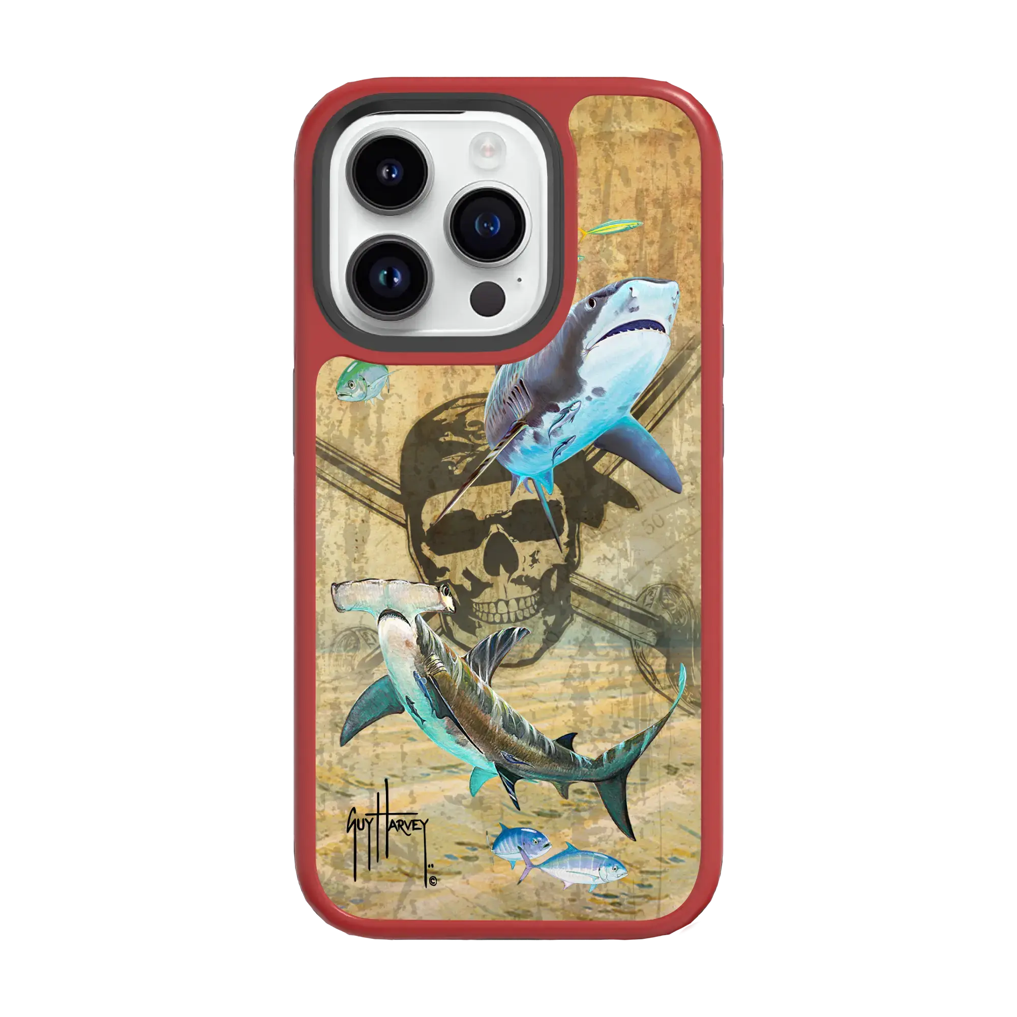 Guy Harvey Fortitude Series for Apple iPhone 15 Pro Max - Pirates and Sharks