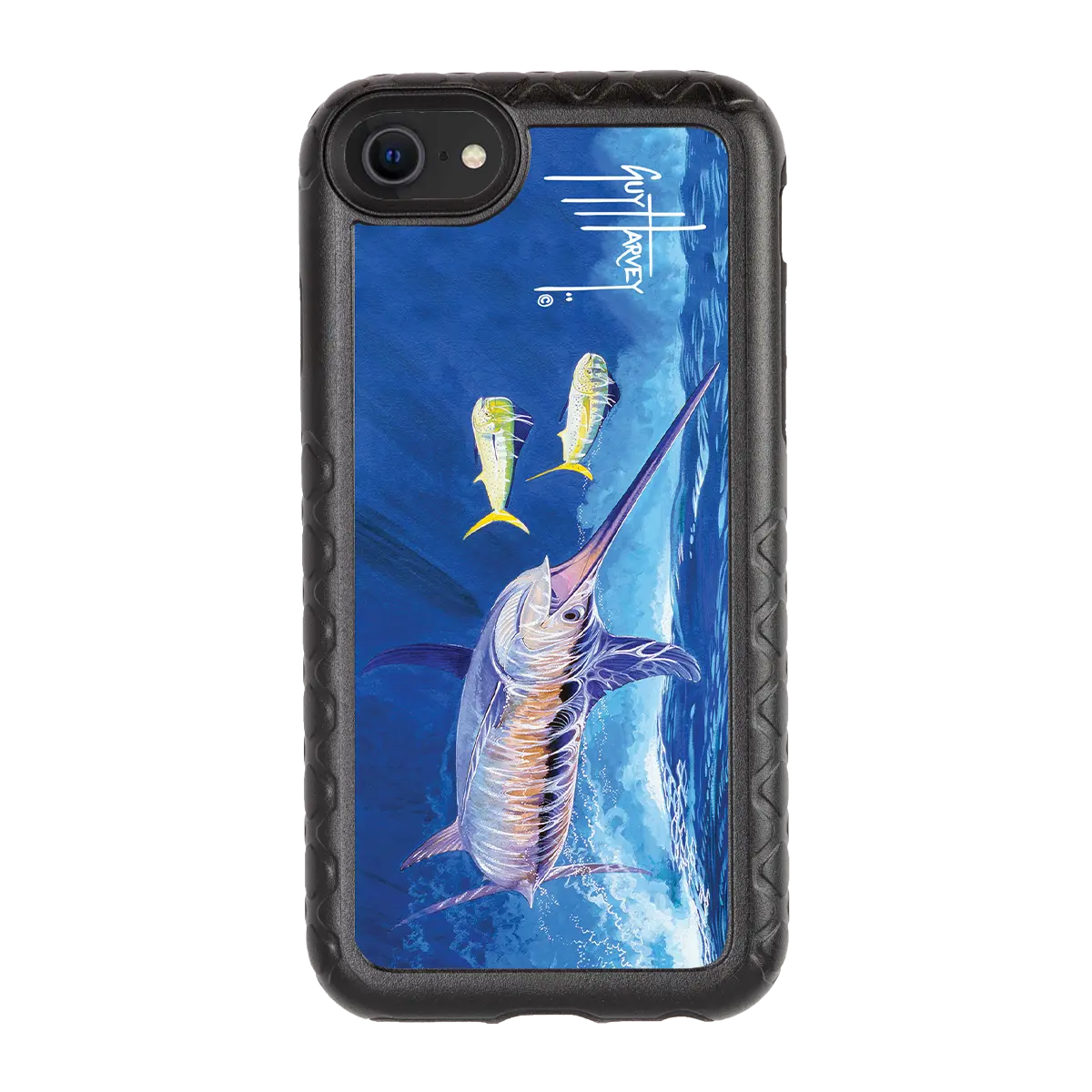 Guy Harvey Fortitude Series for Apple iPhone SE (2020) /6/7/8 - Bullseye Sword - Custom Case - OnyxBlack - cellhelmet
