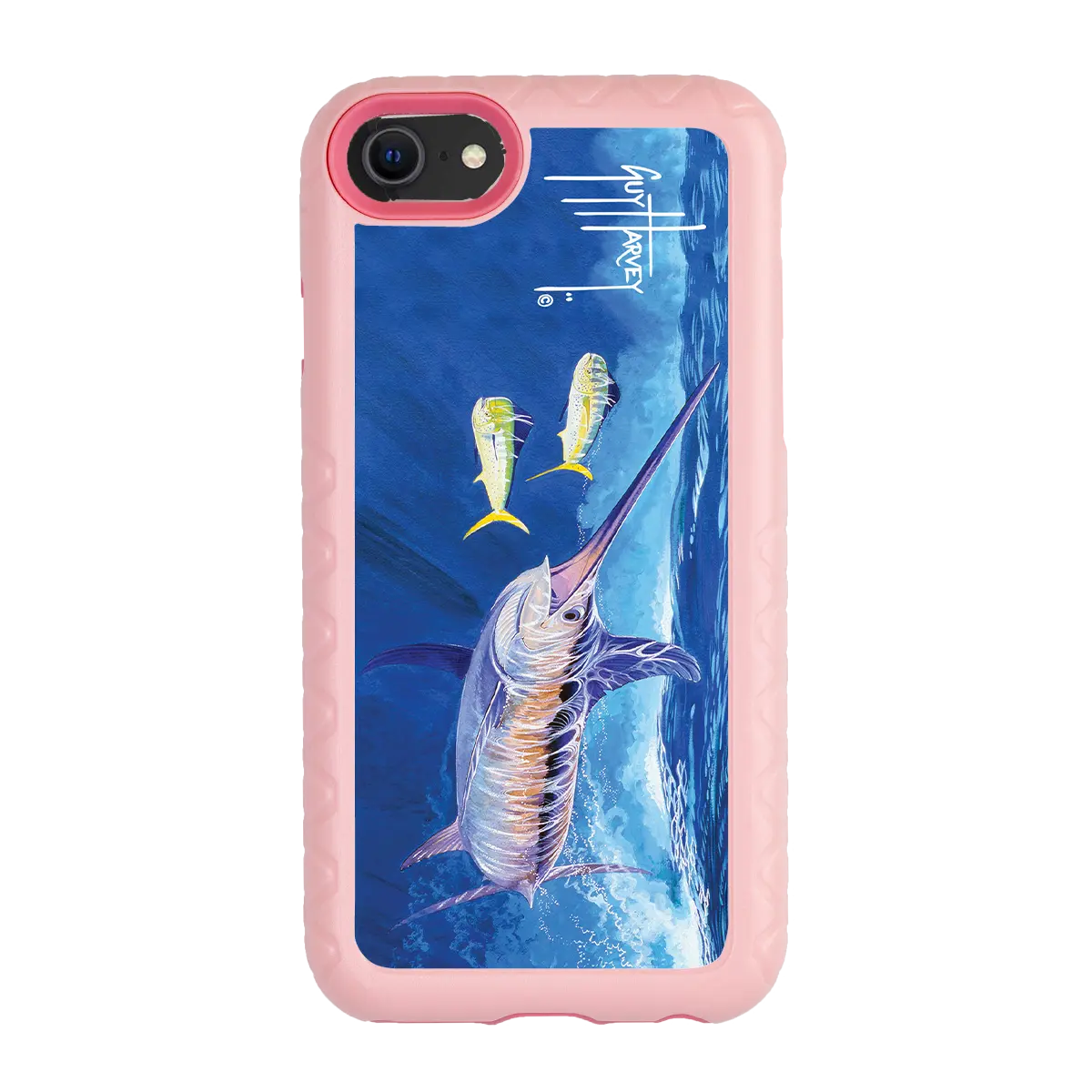 Guy Harvey Fortitude Series for Apple iPhone SE (2020) /6/7/8 - Bullseye Sword - Custom Case - PinkMagnolia - cellhelmet