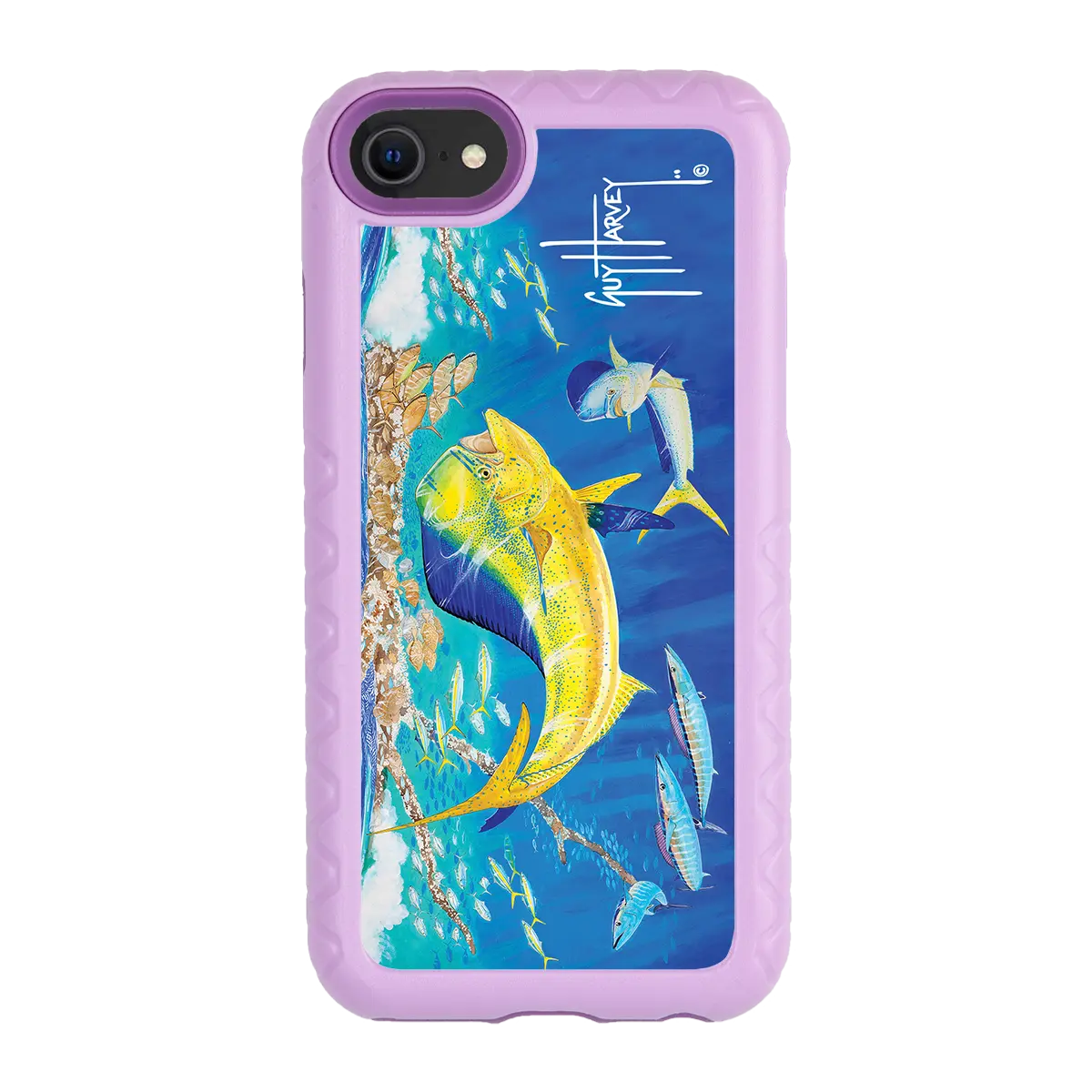 Guy Harvey Fortitude Series for Apple iPhone SE (2020) /6/7/8 - Dolphin Oasis - Custom Case - LilacBlossom - cellhelmet