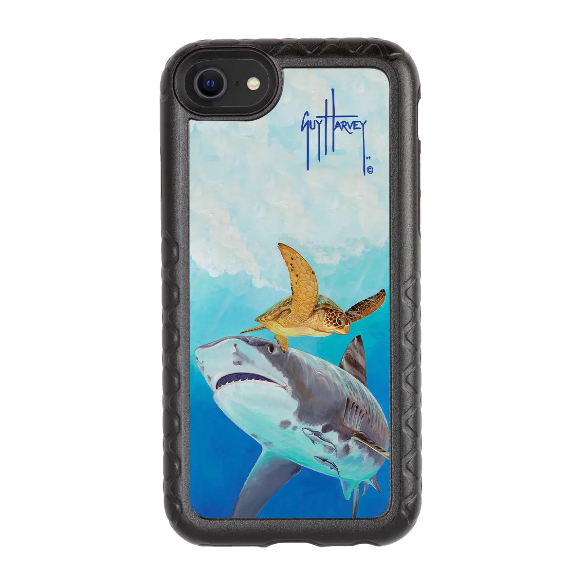 Guy Harvey Fortitude Series for Apple iPhone SE (2020) /6/7/8 - Eye of the Tiger - Custom Case - OnyxBlack - cellhelmet