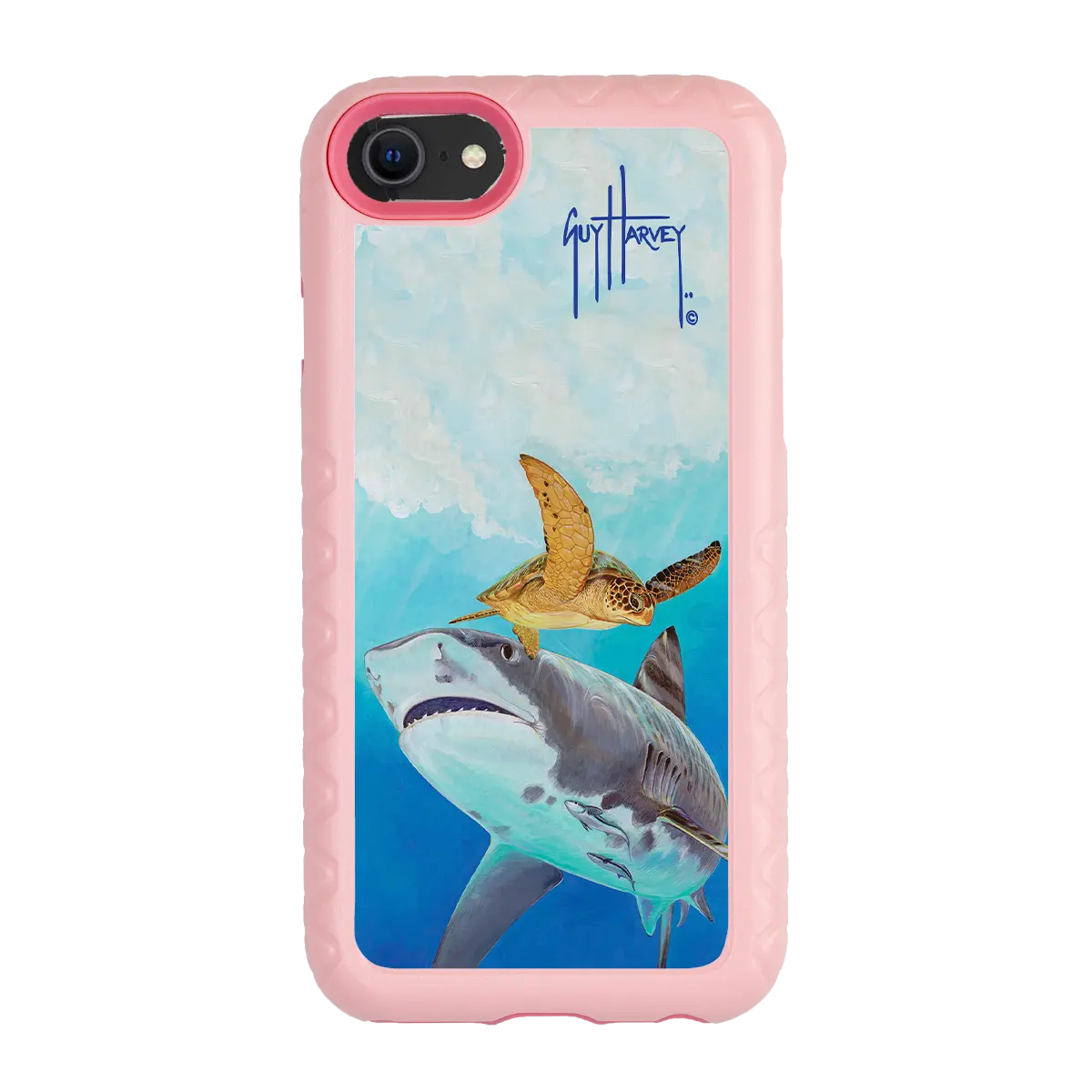 Guy Harvey Fortitude Series for Apple iPhone SE (2020) /6/7/8 - Eye of the Tiger - Custom Case - PinkMagnolia - cellhelmet