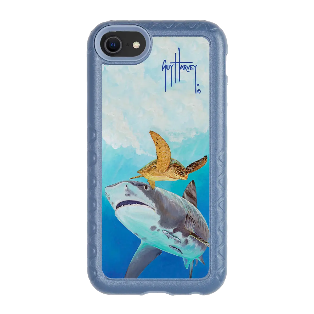 Guy Harvey Fortitude Series for Apple iPhone SE (2020) /6/7/8 - Eye of the Tiger - Custom Case - SlateBlue - cellhelmet