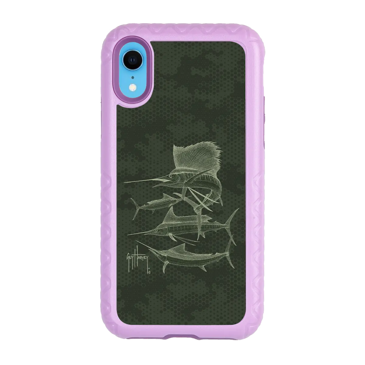 Guy Harvey Fortitude Series for Apple iPhone SE (2020) /6/7/8 - Green Camo - Custom Case - LilacBlossom - cellhelmet