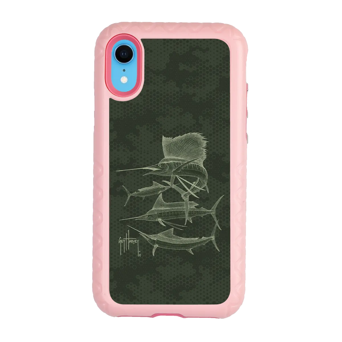 Guy Harvey Fortitude Series for Apple iPhone SE (2020) /6/7/8 - Green Camo - Custom Case - PinkMagnolia - cellhelmet