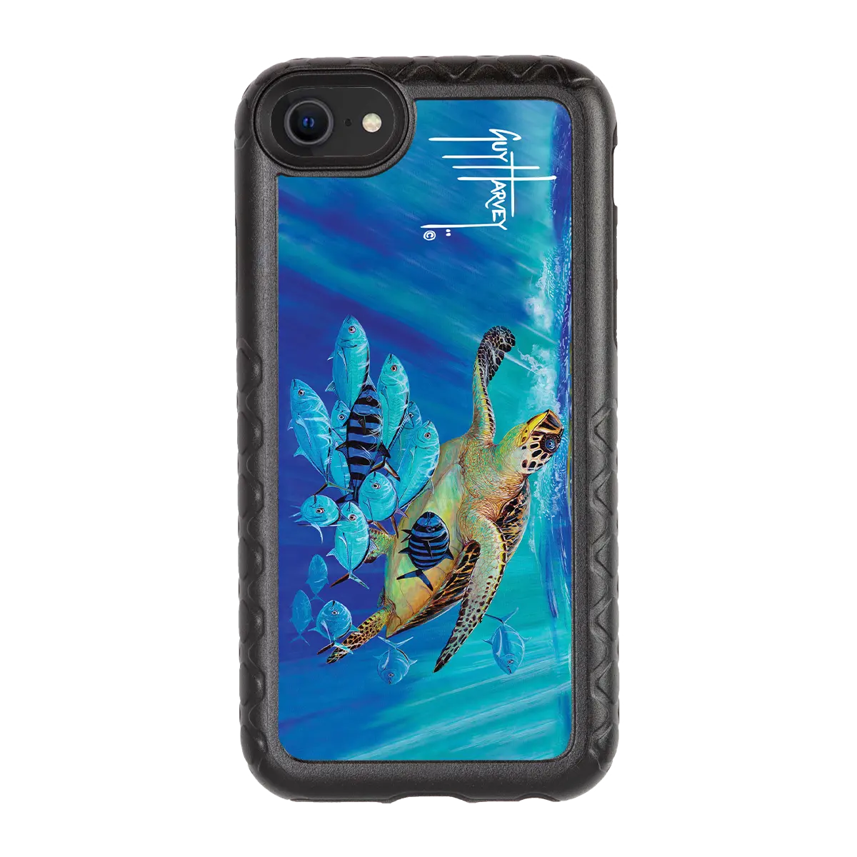 Guy Harvey Fortitude Series for Apple iPhone SE (2020) /6/7/8 - Hawksbill Caravan - Custom Case - OnyxBlack - cellhelmet