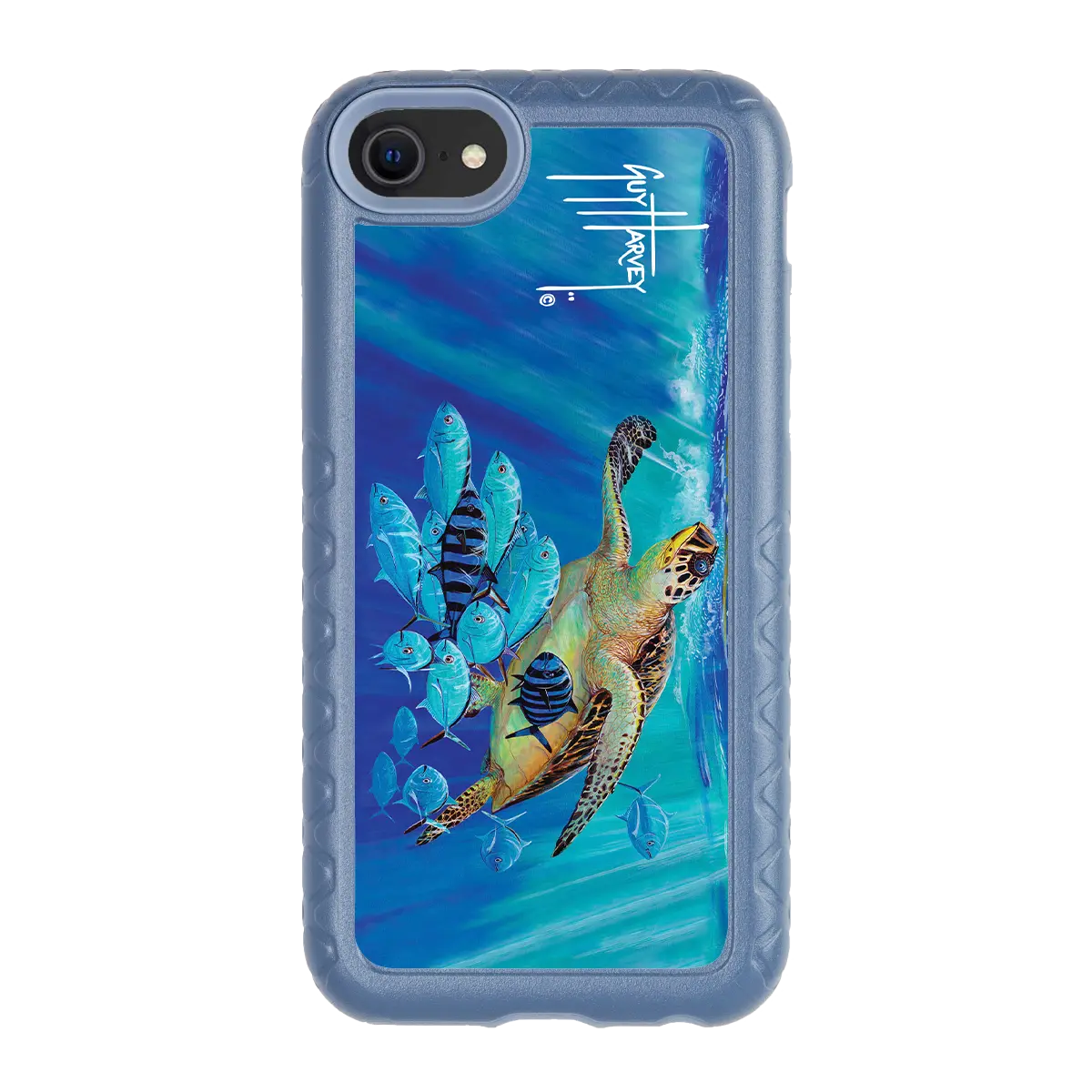 Guy Harvey Fortitude Series for Apple iPhone SE (2020) /6/7/8 - Hawksbill Caravan - Custom Case - SlateBlue - cellhelmet