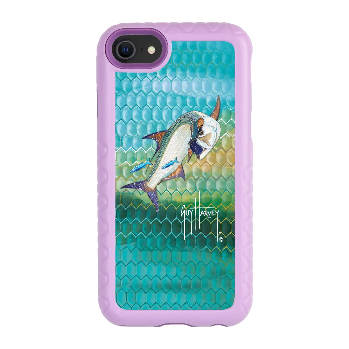 Guy Harvey Fortitude Series for Apple iPhone SE (2020) /6/7/8 - Tarpon Skin - Custom Case - LilacBlossom - cellhelmet