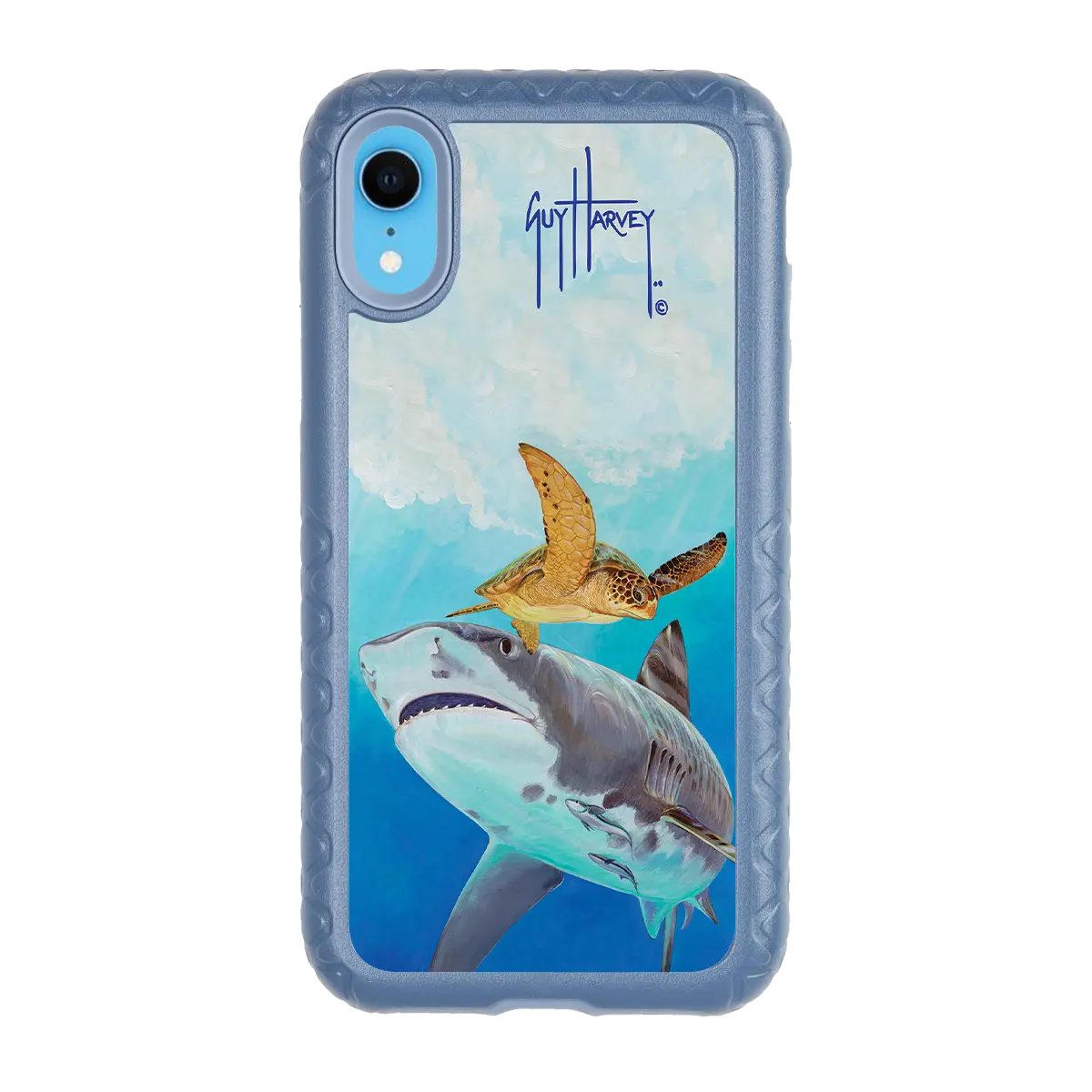 Guy Harvey Fortitude Series for Apple iPhone XR - Eye of the Tiger - Custom Case - SlateBlue - cellhelmet