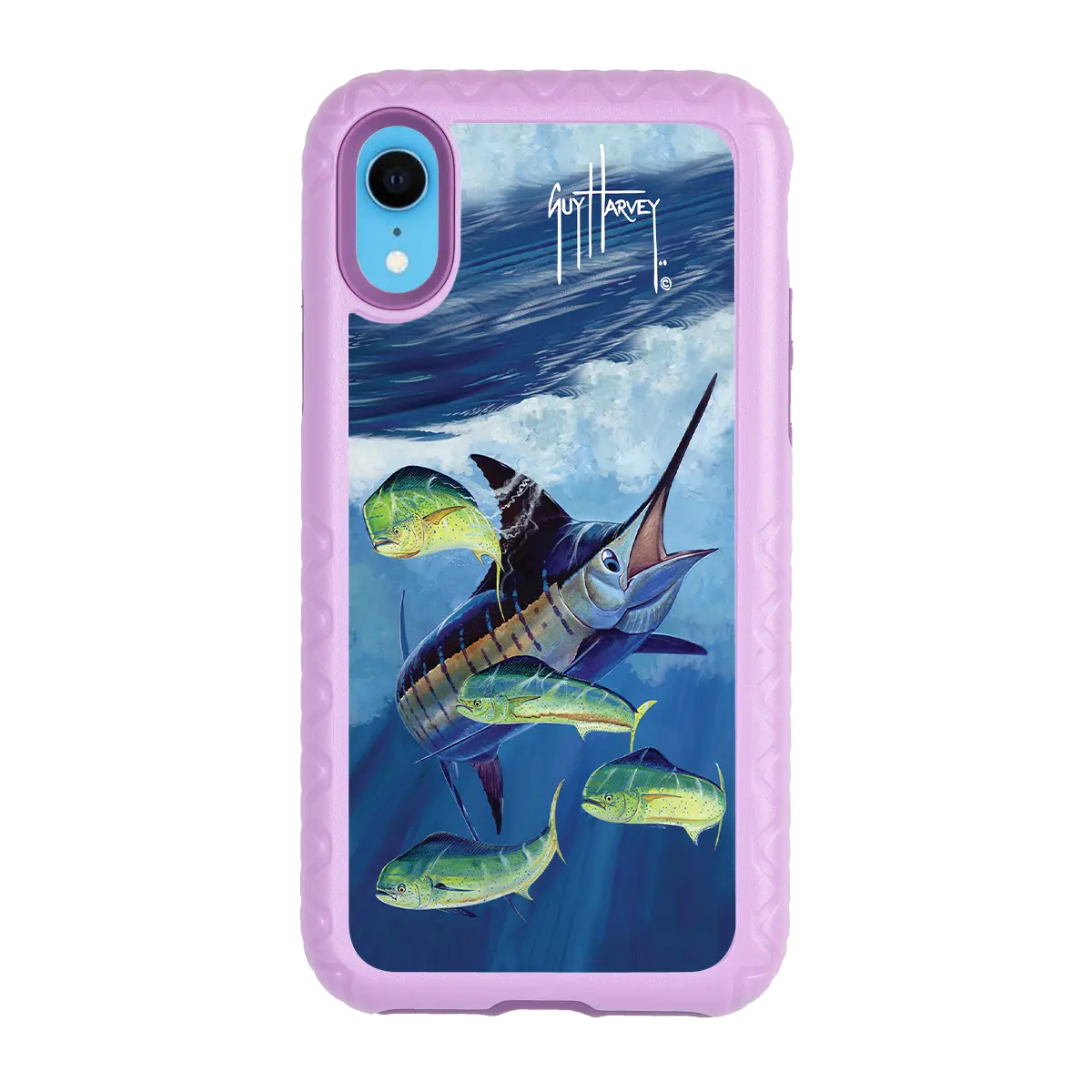 Guy Harvey Fortitude Series for Apple iPhone XR - Four Play - Custom Case - LilacBlossom - cellhelmet