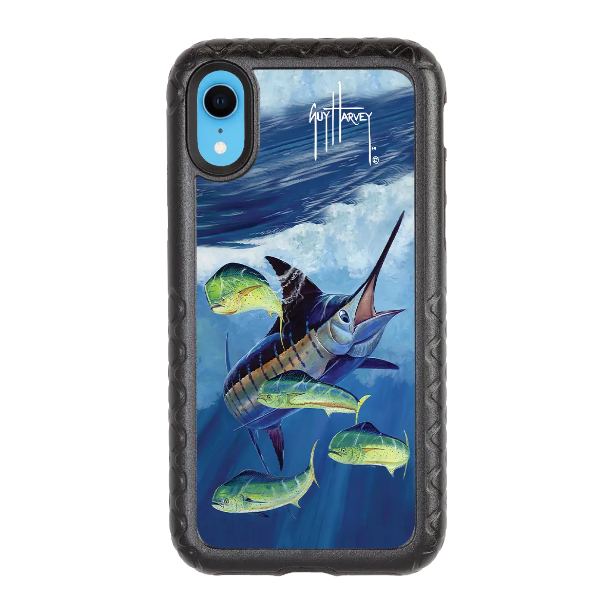 Guy Harvey Fortitude Series for Apple iPhone XR - Four Play - Custom Case - OnyxBlack - cellhelmet