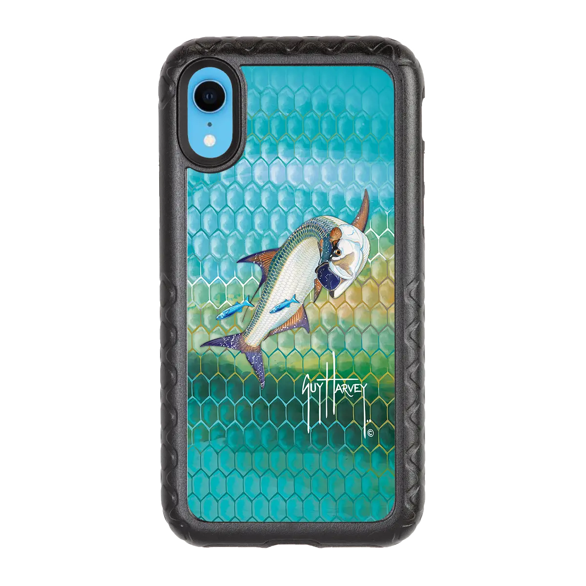 Guy Harvey Fortitude Series for Apple iPhone XR - Tarpon Skin - Custom Case - OnyxBlack - cellhelmet