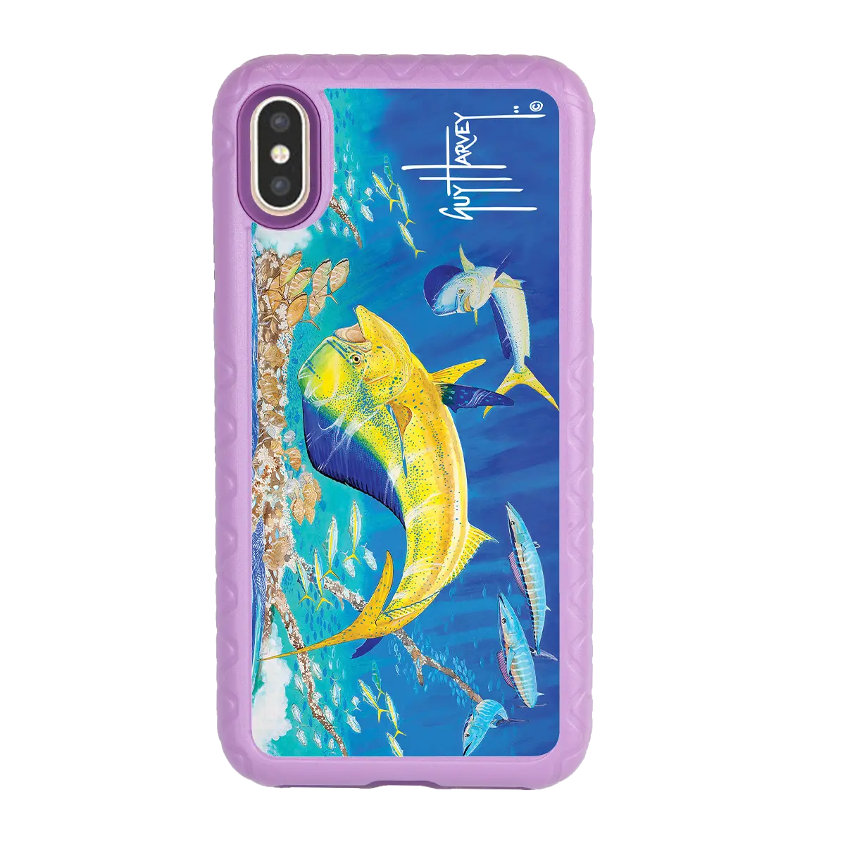 Guy Harvey Fortitude Series for Apple iPhone XS Max - Dolphin Oasis - Custom Case - LilacBlossom - cellhelmet