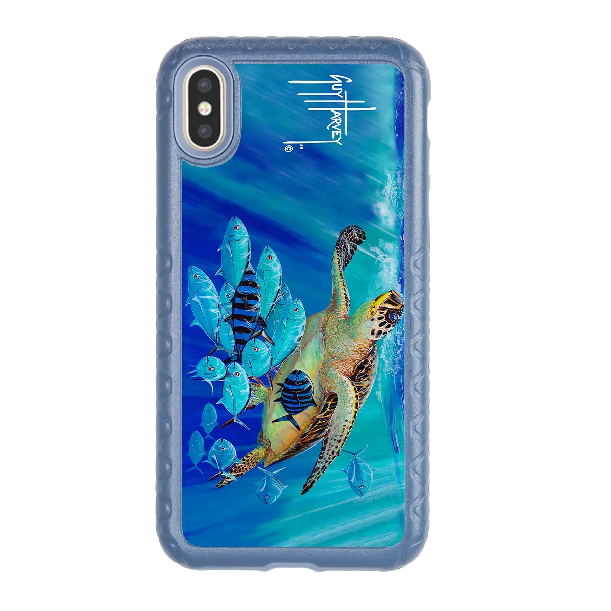 Guy Harvey Fortitude Series for Apple iPhone XS Max - Hawksbill Caravan - Custom Case - SlateBlue - cellhelmet