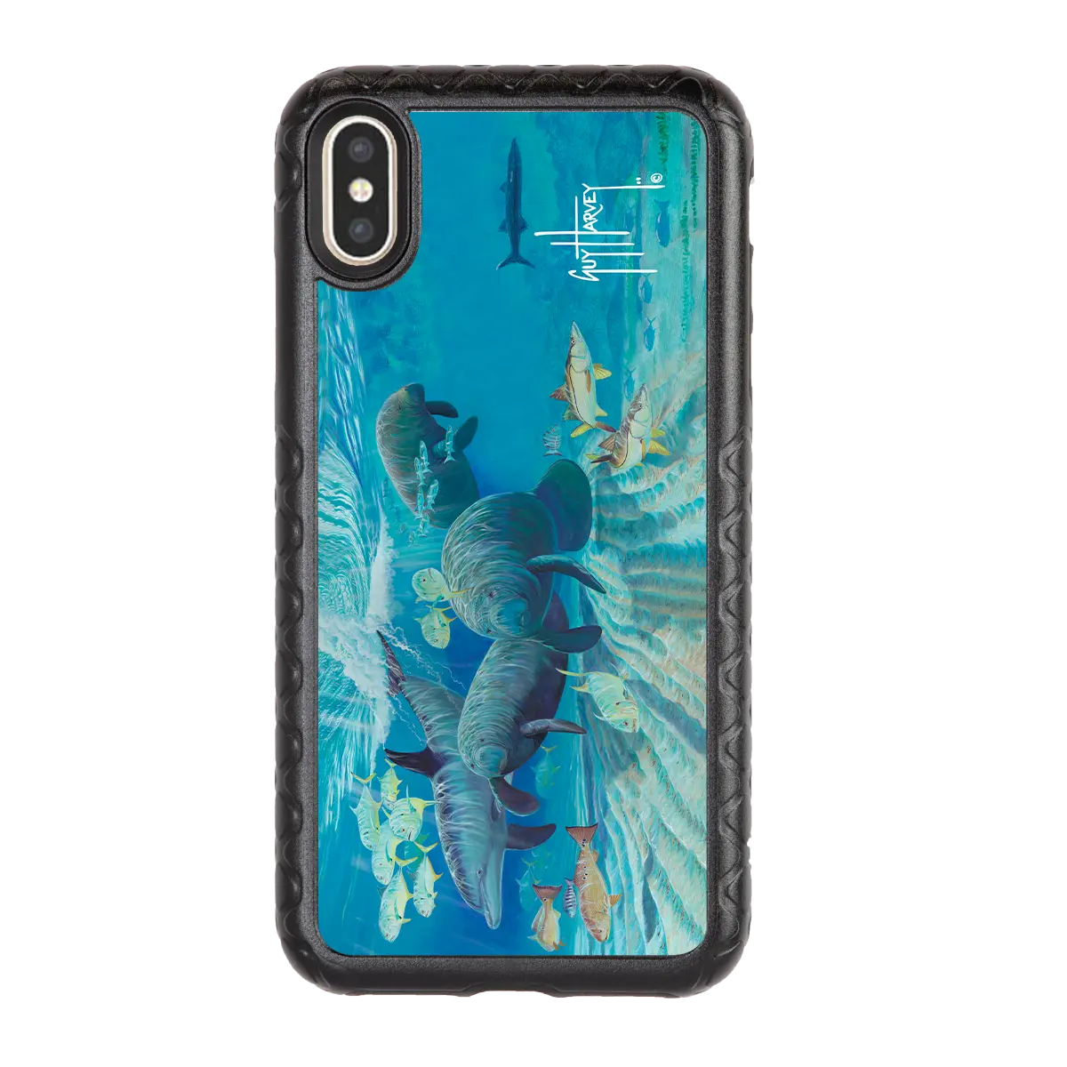 Guy Harvey Fortitude Series for Apple iPhone XS Max - Manatee Pass - Custom Case - OnyxBlack - cellhelmet